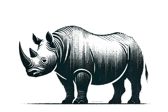 Rinoceronte nero in Africa orientale