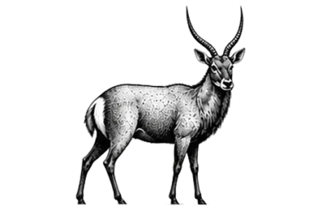 Waterbuck nel Parco Nazionale del Tarangire durante un safari fotografico in Tanzania