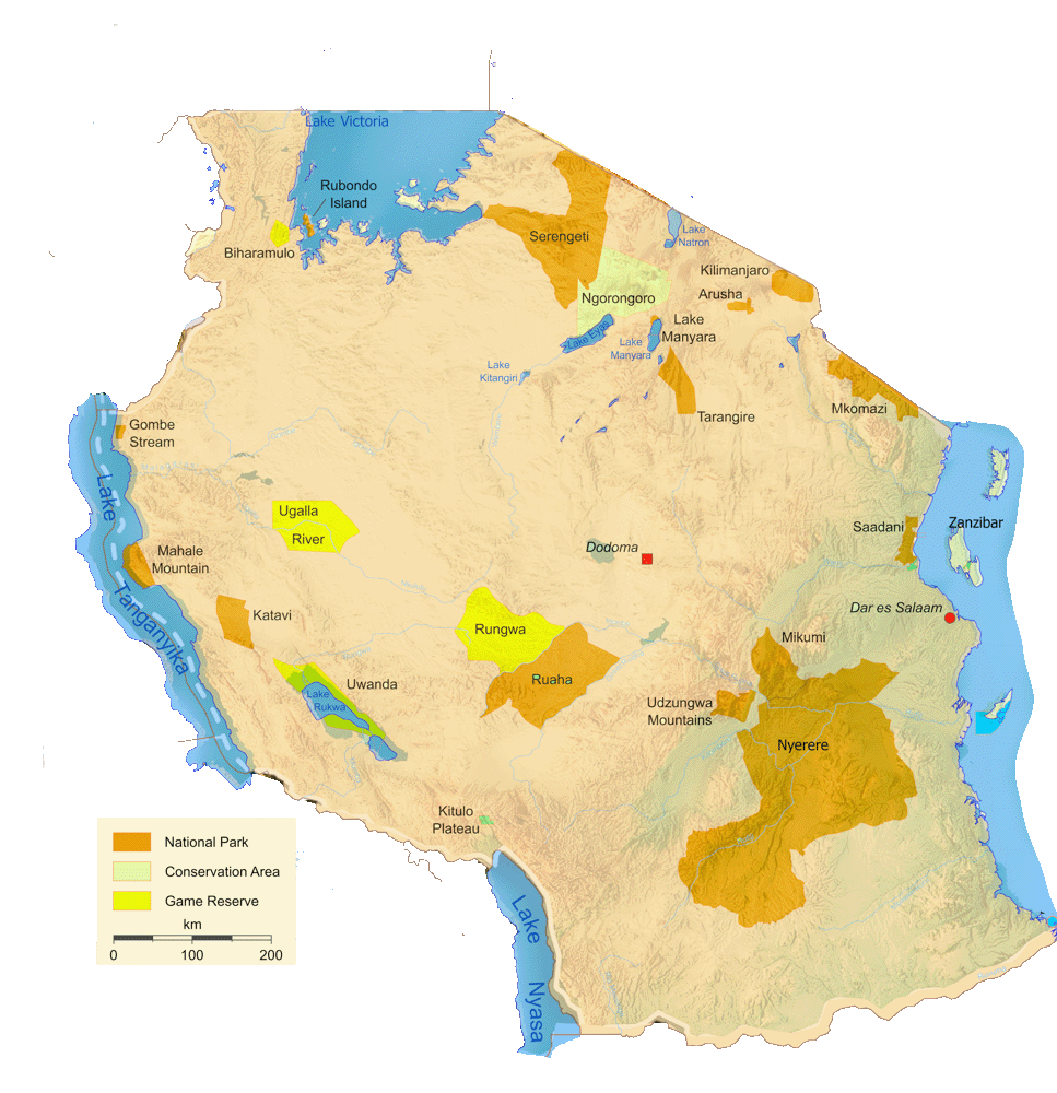 Map of Tanzania