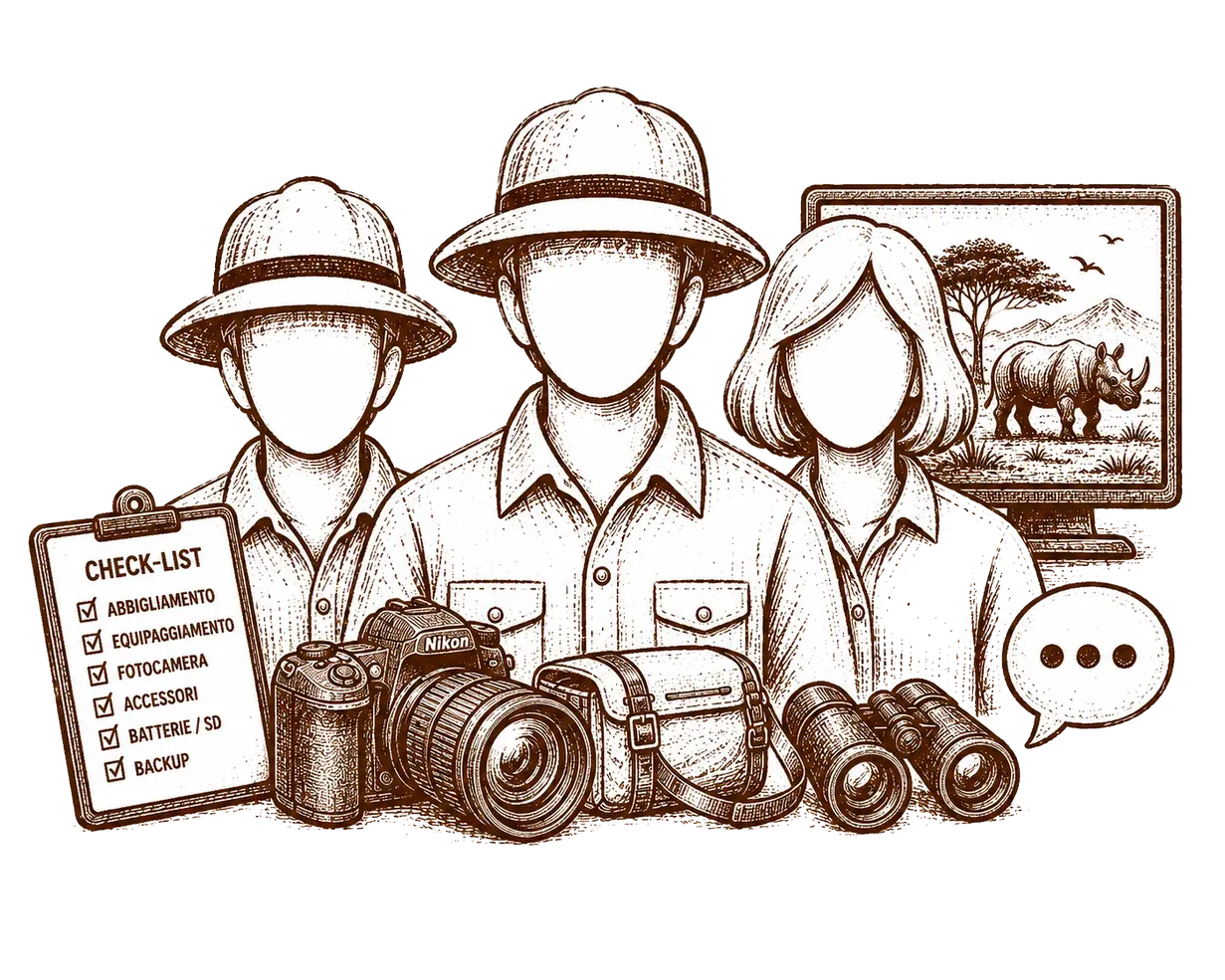 Small group of maximum 4 participants for a photographic safari in Tanzania