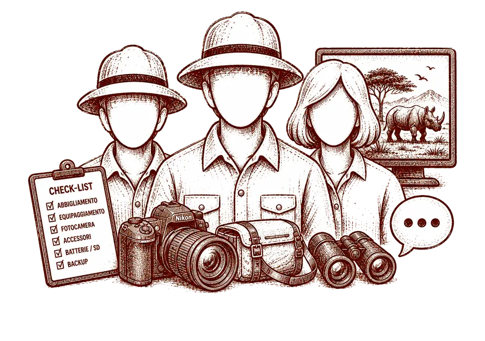 Small group of maximum 4 participants for a photographic safari in Tanzania