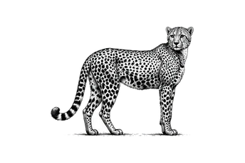 Cheetah in the Central Serengeti during a photographic safari in Tanzania