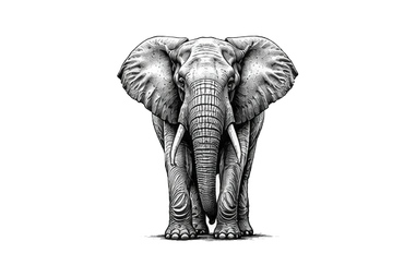 Elephants in the Central Serengeti during a photographic safari in Tanzania