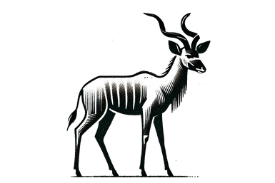 Greater kudu during a photographic safari in Tanzania