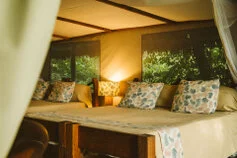 Rufiji River Camp is integrated in the 8 day fly-in photographic safari in combination with Ruaha National Park