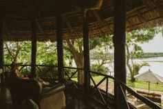 Rufiji River Camp is integrated in the 8 day fly-in photographic safari in combination with Ruaha National Park