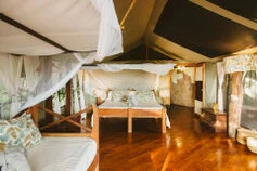 Rufiji River Camp is integrated in the 8 day fly-in photographic safari in combination with Ruaha National Park